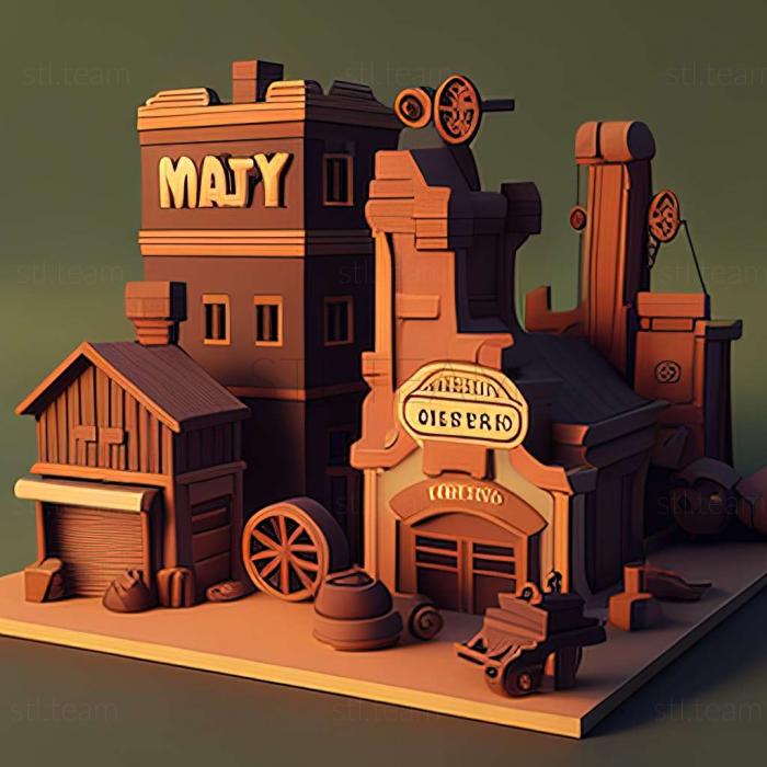 3D модель Игра Заводской город (STL)